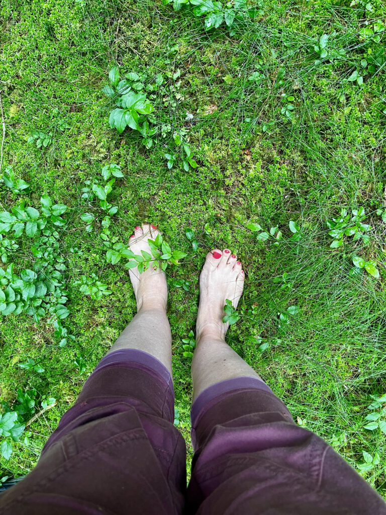 Barfuß im Wald